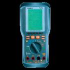 DMM-740A   萬(wàn)用示波表。帶寬：500KHz。取樣率：20M次/秒
 解析度：8Bit。雙通道。最大輸入電壓：1000Vp-p。RS-232C界面供傳輸測(cè)量數(shù)據(jù)及波形 
 
  
 

 