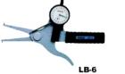 LB-6 針盤式內測卡規(guī).測量范圍:30-50MM,最小讀數:0.01MM.測量喉深:80MM,測頭高度:4MM
