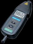 測試范圍：光電轉(zhuǎn)速方式：2.5~99,999RPM
接觸轉(zhuǎn)速方式：0.5~19,999RPM
接觸線速方式：0.05~1,999.9m/min
分辨率：
光電轉(zhuǎn)速：0.01RPM(2.5~999.99RPM) 　　　　　0.1RPM(1,000~9,999.9RPM) 
　　　　　1RPM(10,000RPM以上)
接觸轉(zhuǎn)速：0.01RPM(0.5~999.99RPM) 
　　　　　0.1RPM(1,000~9,999.9RPM) 
　　　　　1RPM(10,000RPM以上)
接觸線速：0.01m/min(0.05~99.99m/min)
　　　　　0.1m/min(100m/min以上)
準(zhǔn)確度：± (0.05%+1個(gè)字) 
采樣時(shí)間：0.5秒(120RPM以上) 
量程選擇：自動(dòng)切換
電源：3x1.5V AAA電池
工作電流：最大45mA
